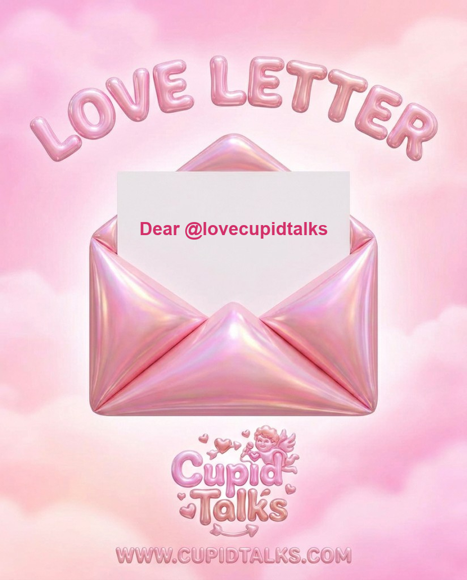 情書封面：Dear @lovecupidtalks
